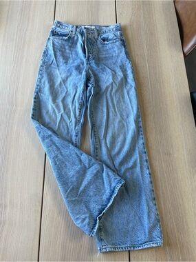 Denim Forum Farrah High-Rise Wide Leg Jeans ladies size 24 L28 jeans